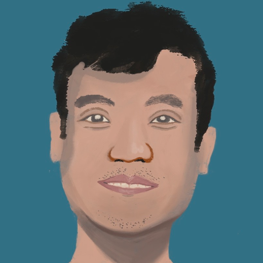 Illustrated portrait of Ye Fan